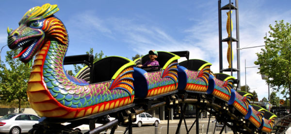 Dragon Wagon Roller Coaster For fairgtounds