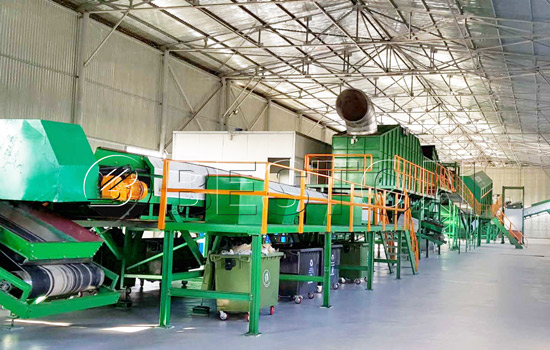 Waste management recycling machine
