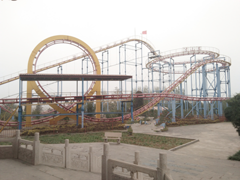 large Roller coaster track