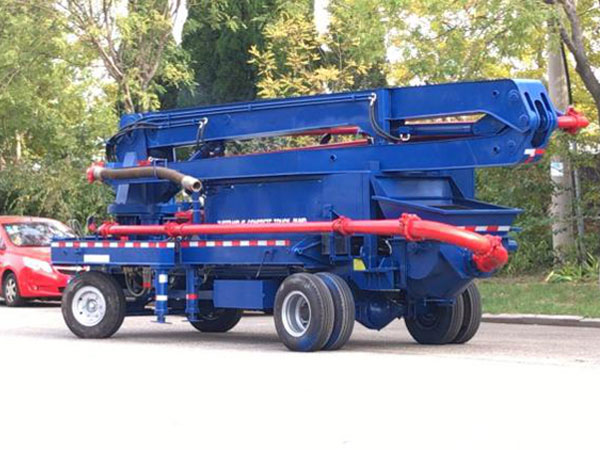 concrete boom pump truck