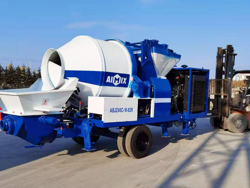 concrete mixing pumping machine