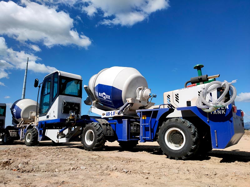 AS1.8 1.8m³batch-self loading concrete mixer for sale in the Philippines