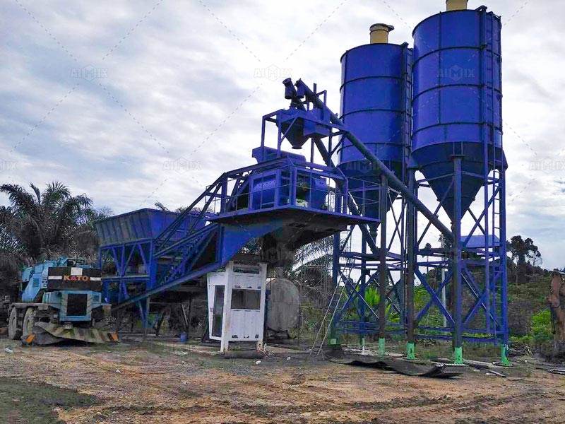 mobile Concrete batching plant