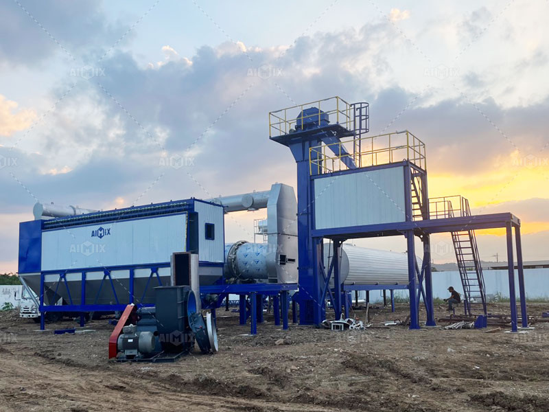 Mobile Asphalt Plant with 100 TPH