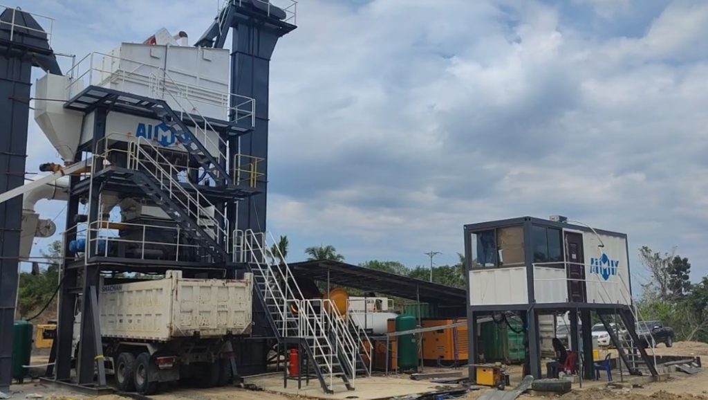 ALQ60 Batch Mix type asphalt portable mix Plant in the Philippines